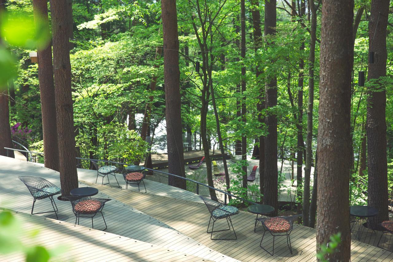 富士河口湖 星野集团 虹夕诺雅 富士酒店 外观 照片